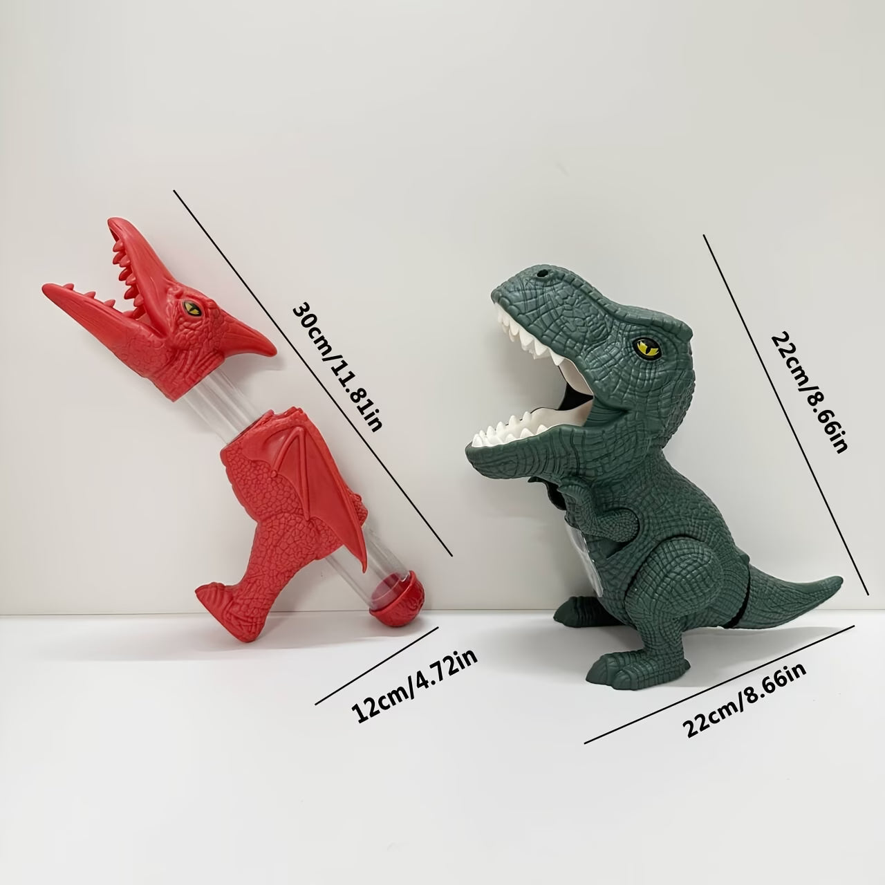 Dinosaur Toy Floor Game Dinosaur Model Fun Bouncing Game Parent-Child Competition Game 24 Balls 2 Colors Random Dinosaur Handle Birthday Gift Toy Gift