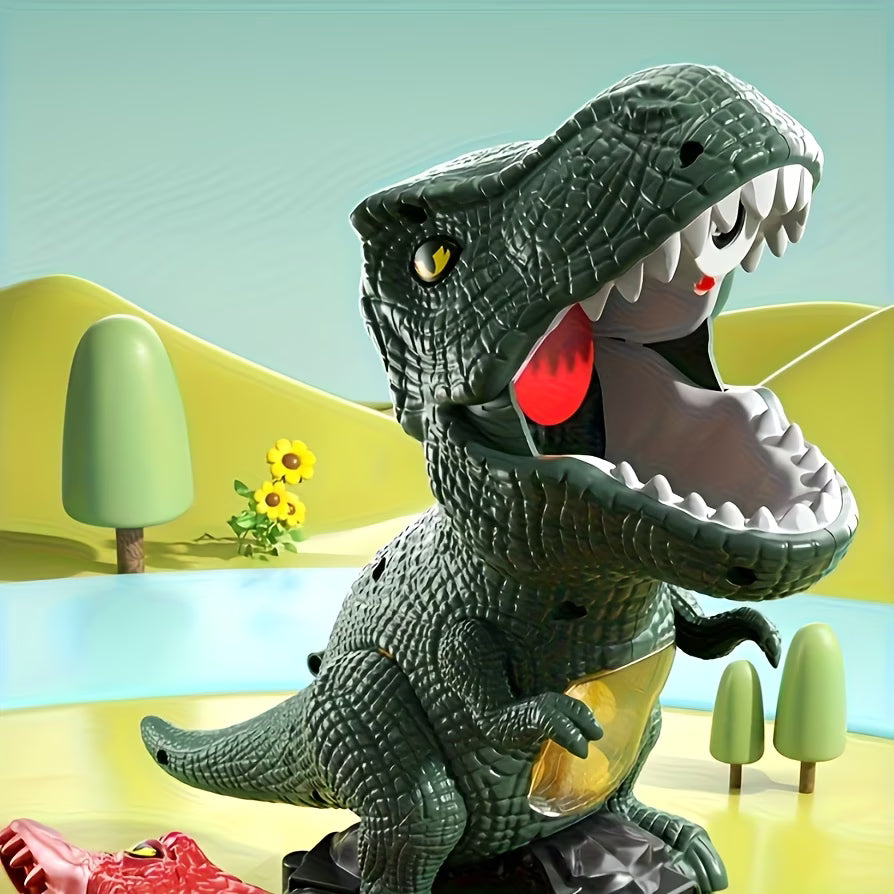 Dinosaur Toy Floor Game Dinosaur Model Fun Bouncing Game Parent-Child Competition Game 24 Balls 2 Colors Random Dinosaur Handle Birthday Gift Toy Gift